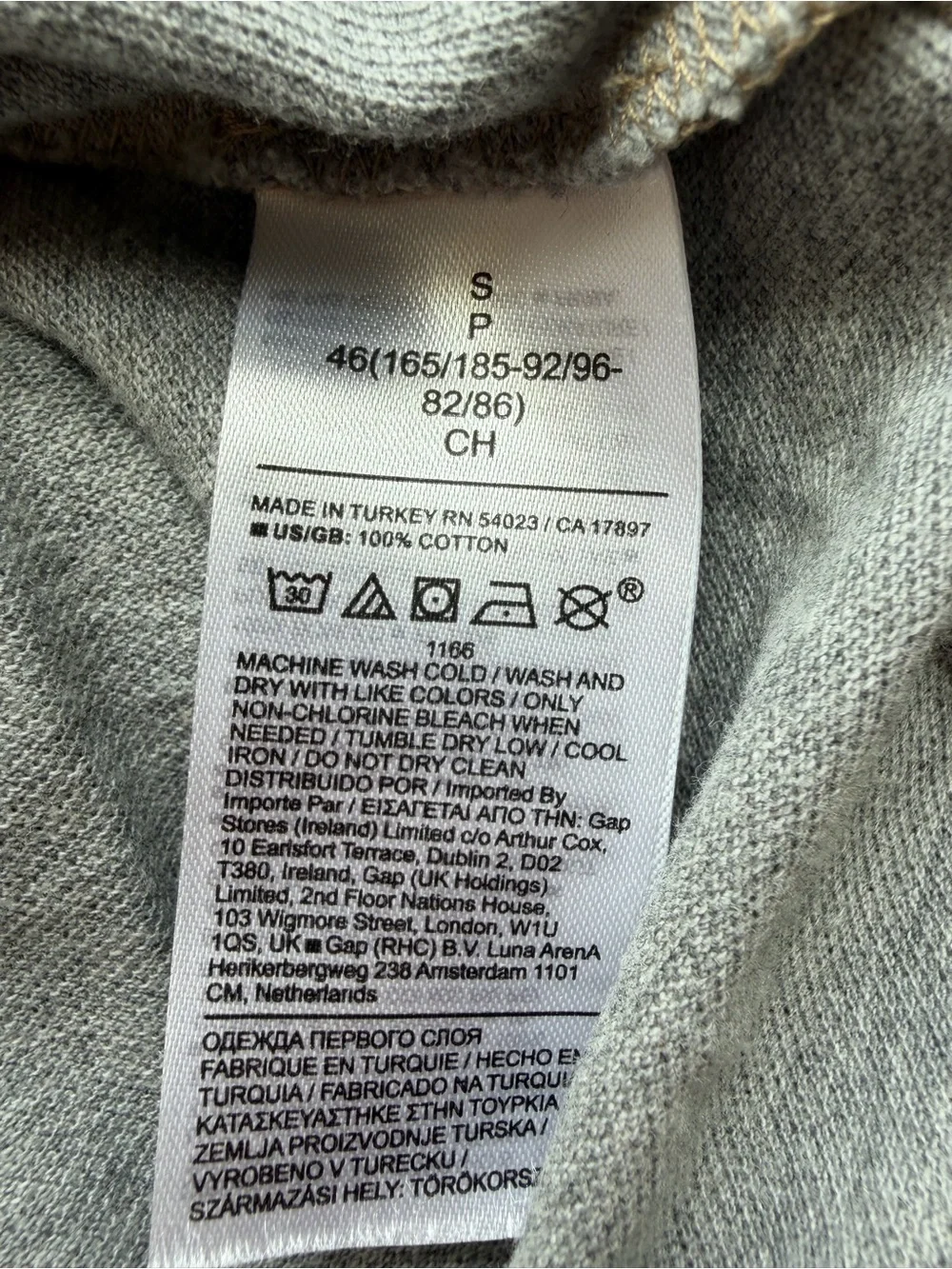 Banana Republic Men's Grey Polo Shirt with Contrast Trim